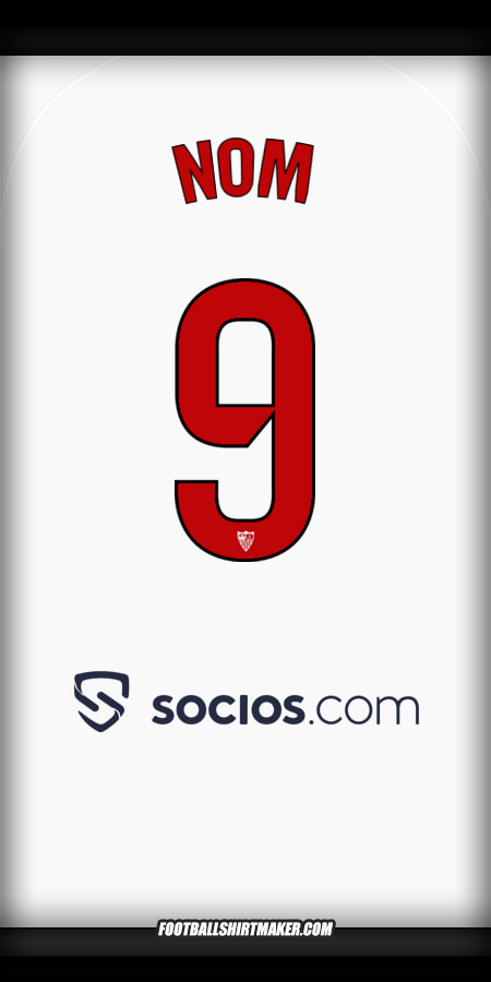 Maillot Sevilla FC 2025/2026 -  nom - 9