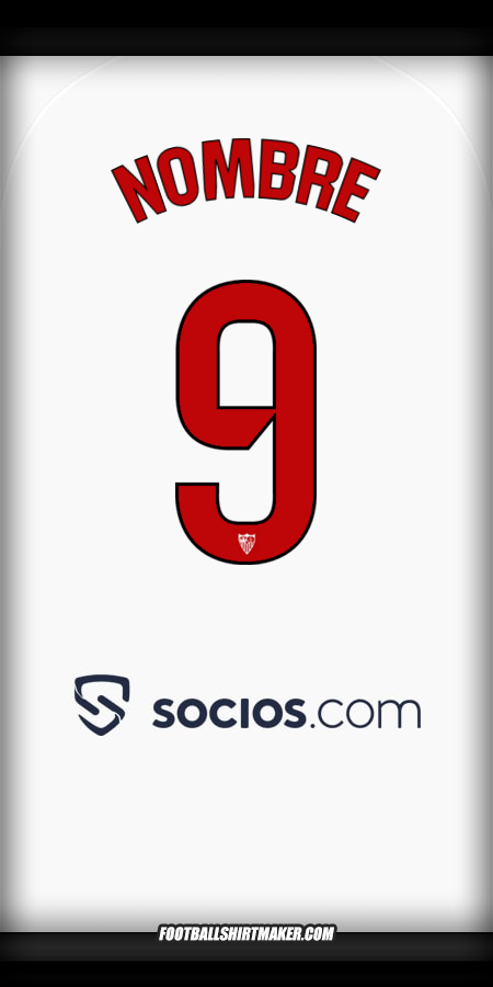 Camiseta Sevilla FC 2025/2026 -  nombre - 9