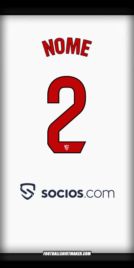 Camisola Sevilla FC 2025/2026 -  nome - 2