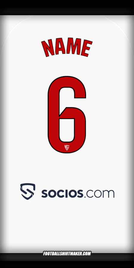 Jersey Sevilla FC 2025/2026 -  name - 6