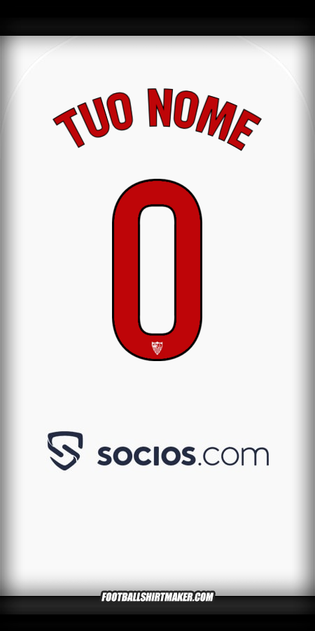 Maglia Sevilla FC 2025/2026 -  tuo nome - 0