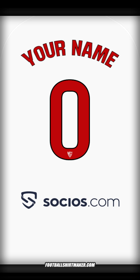 Jersey Sevilla FC 2025/2026 -  your name - 0
