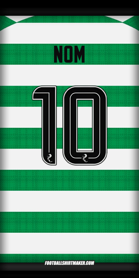 Maillot Celtic FC 2025/2026 -  nom - 10