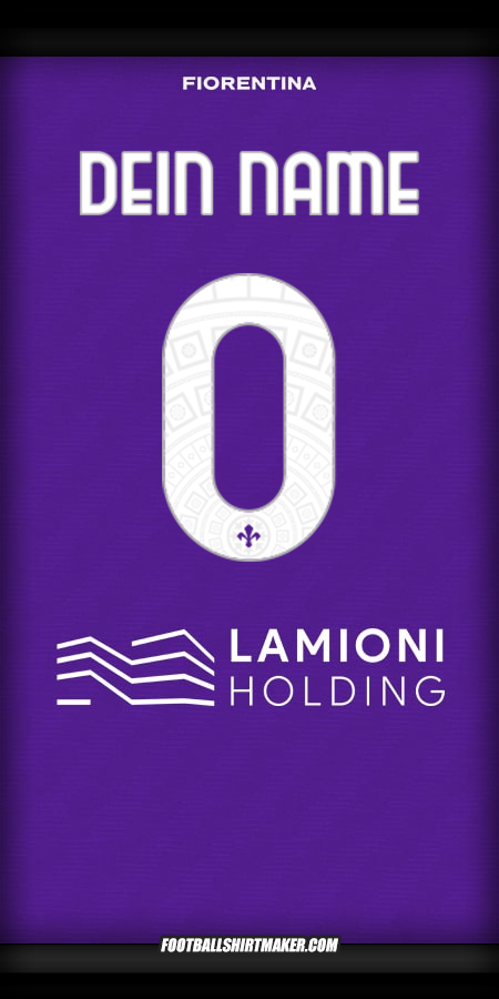 Trikot Fiorentina 2025/2026 -  dein name - 0