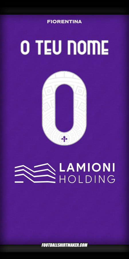 Camisola Fiorentina 2025/2026 -  o teu nome - 0