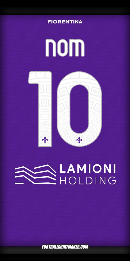 Maillot Fiorentina 2025/2026 -  nom - 10