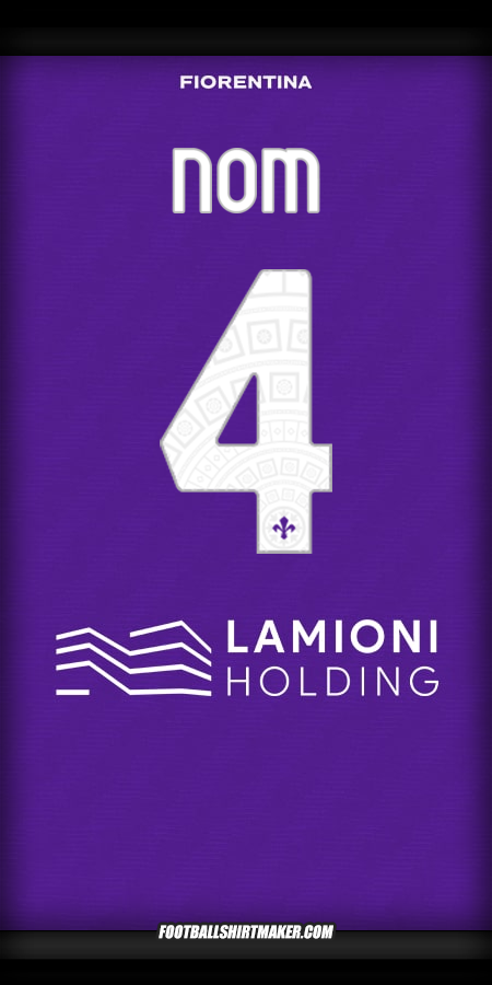 Maillot Fiorentina 2025/2026 -  nom - 4