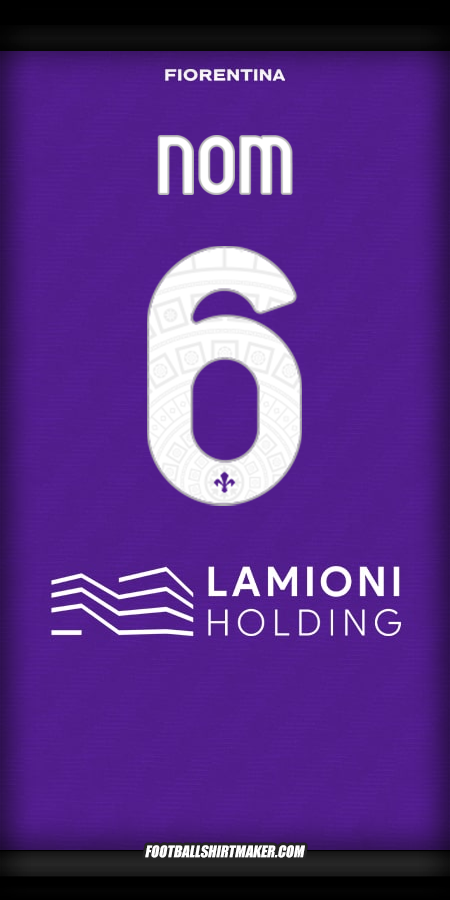 Maillot Fiorentina 2025/2026 -  nom - 6