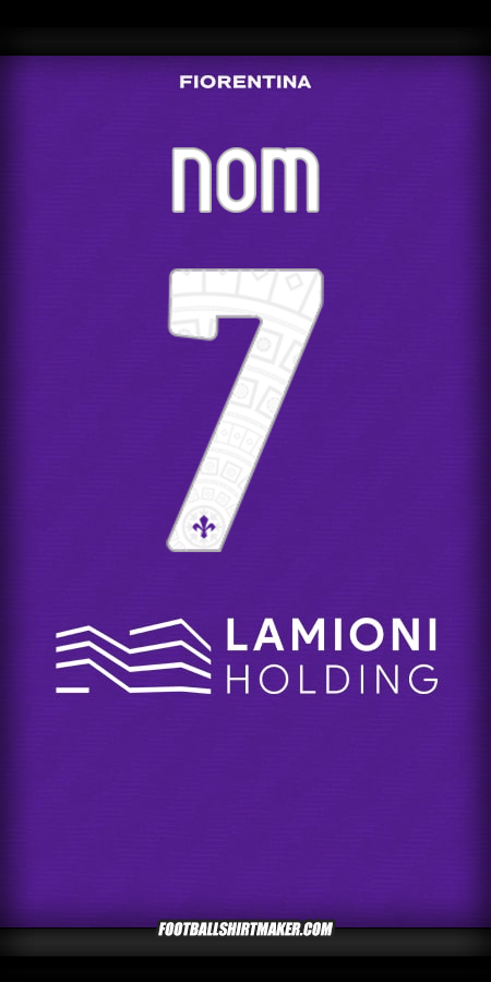Maillot Fiorentina 2025/2026 -  nom - 7
