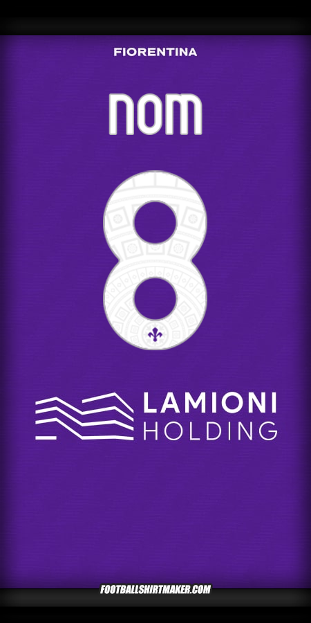 Maillot Fiorentina 2025/2026 -  nom - 8