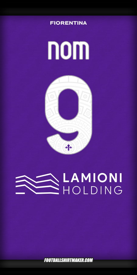 Maillot Fiorentina 2025/2026 -  nom - 9