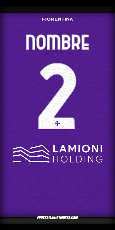 Camiseta Fiorentina 2025/2026 -  nombre - 2