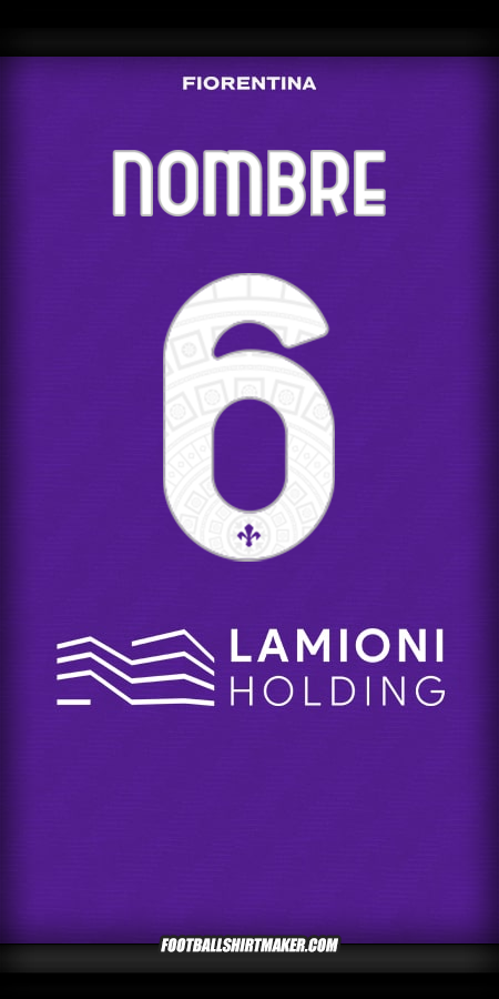 Camiseta Fiorentina 2025/2026 -  nombre - 6