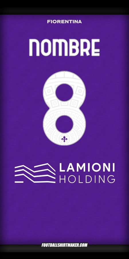 Camiseta Fiorentina 2025/2026 -  nombre - 8