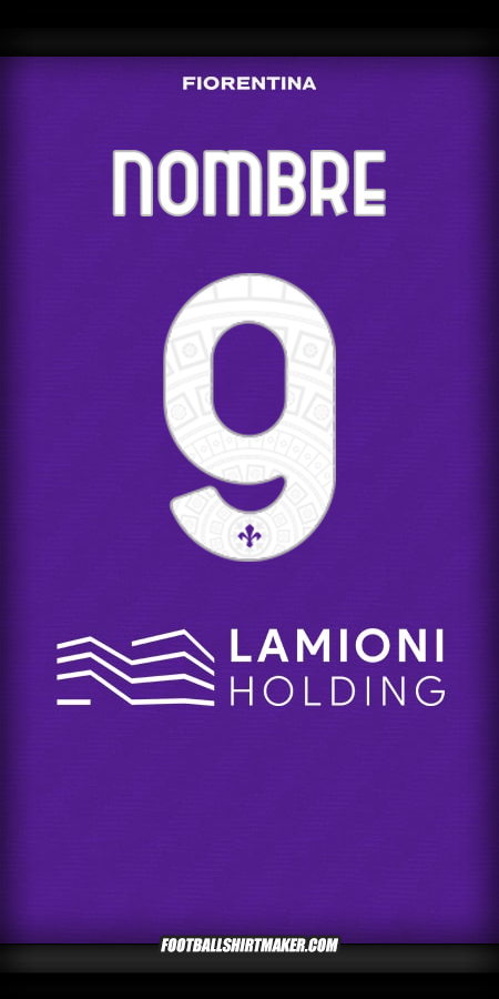Camiseta Fiorentina 2025/2026 -  nombre - 9