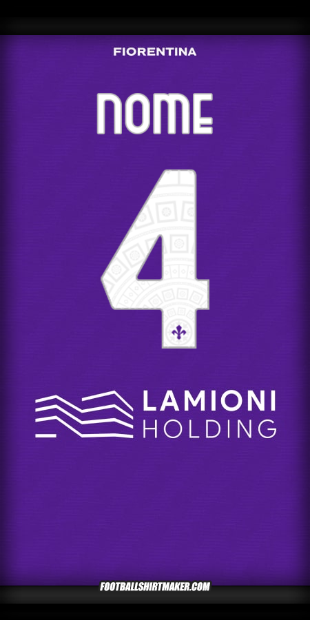 Maglia Fiorentina 2025/2026 -  nome - 4