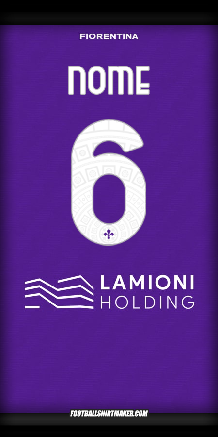 Maglia Fiorentina 2025/2026 -  nome - 6