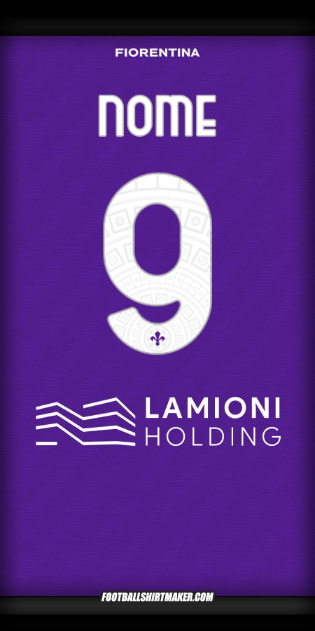 Camisa Fiorentina 2025/2026 -  nome - 9