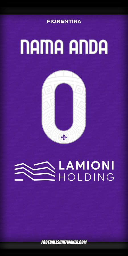 Jersey Fiorentina 2025/2026 -  nama anda - 0