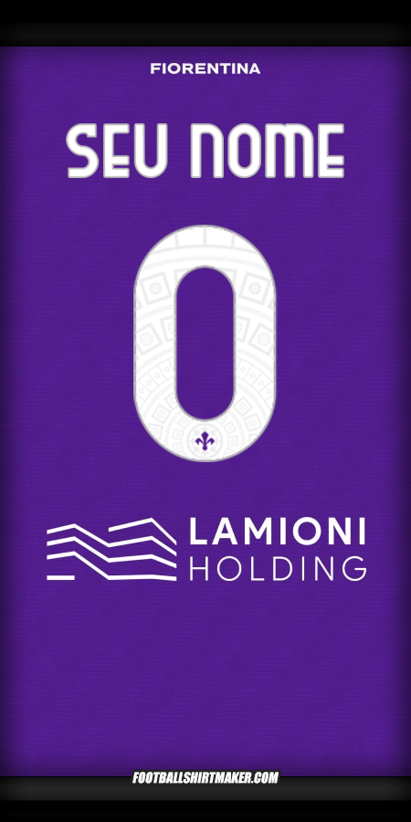 Camisa Fiorentina 2025/2026 -  seu nome - 0