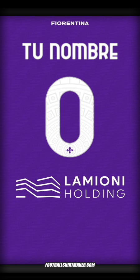 Camiseta Fiorentina 2025/2026 -  tu nombre - 0