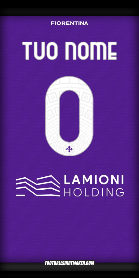 Maglia Fiorentina 2025/2026 -  tuo nome - 0