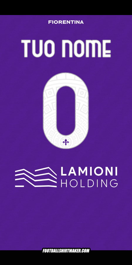 Maglia Fiorentina 2025/2026 -  tuo nome - 0