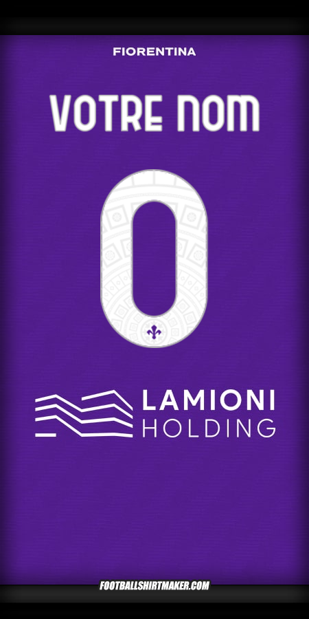 Maillot Fiorentina 2025/2026 -  votre nom - 0