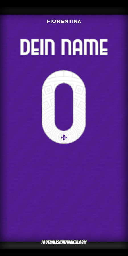 Trikot Fiorentina 2025/2026 Cup -  dein name - 0