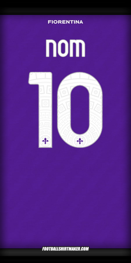 Maillot Fiorentina Cup 2025/2026 -  nom - 10