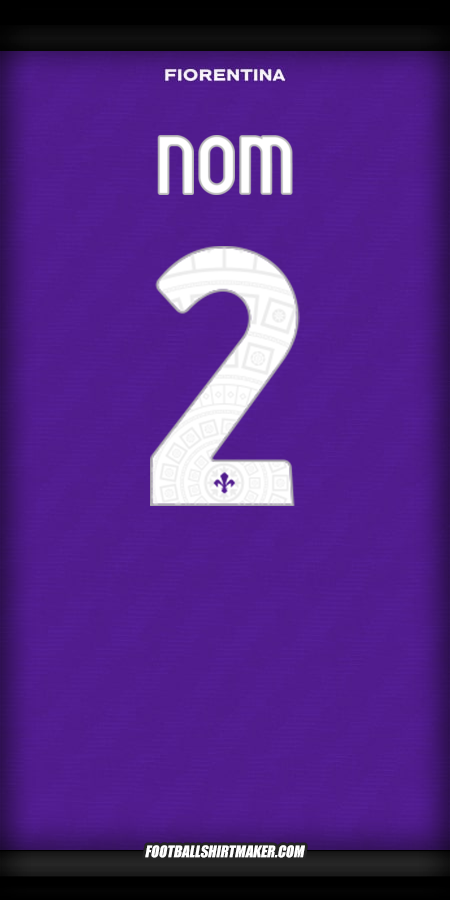 Maillot Fiorentina Cup 2025/2026 -  nom - 2
