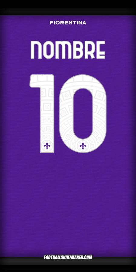 Jersey Fiorentina Cup 2025/2026 -  nombre - 10