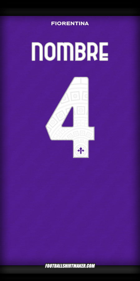 Jersey Fiorentina Cup 2025/2026 -  nombre - 4