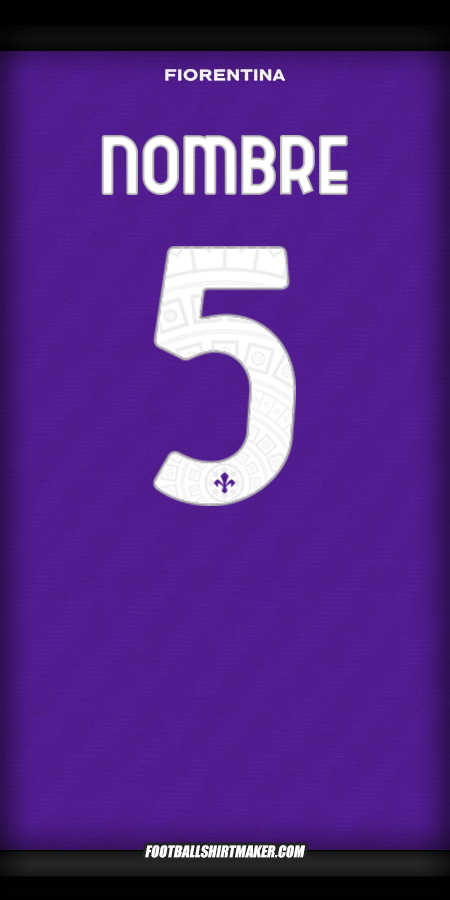 Camiseta Fiorentina Cup 2025/2026 -  nombre - 5