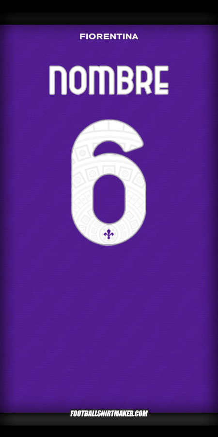 Camiseta Fiorentina Cup 2025/2026 -  nombre - 6