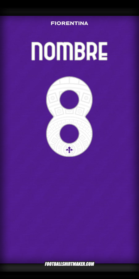 Jersey Fiorentina Cup 2025/2026 -  nombre - 8