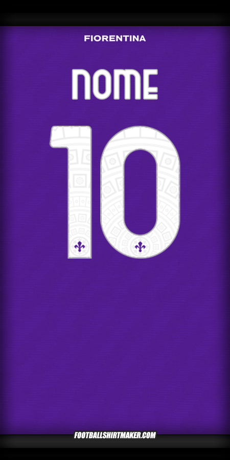 Camisola Fiorentina Cup 2025/2026 -  nome - 10