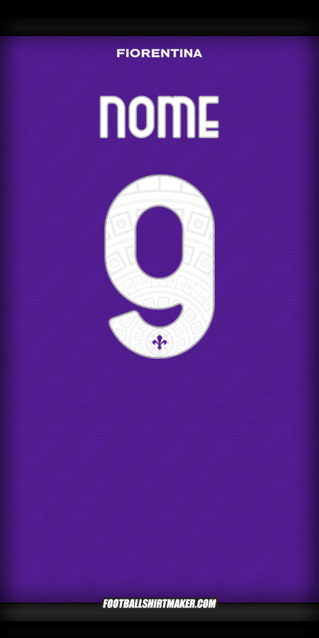 Maglia Fiorentina Cup 2025/2026 -  nome - 9