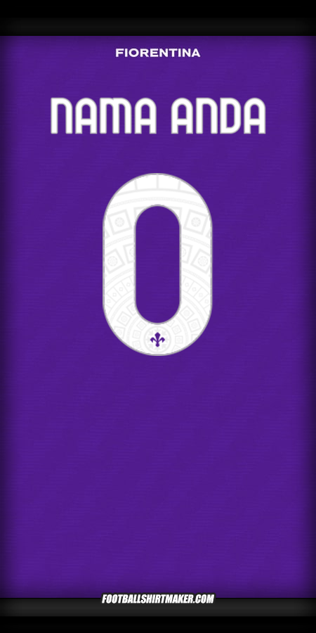 Jersey Fiorentina 2025/2026 Cup -  nama anda - 0