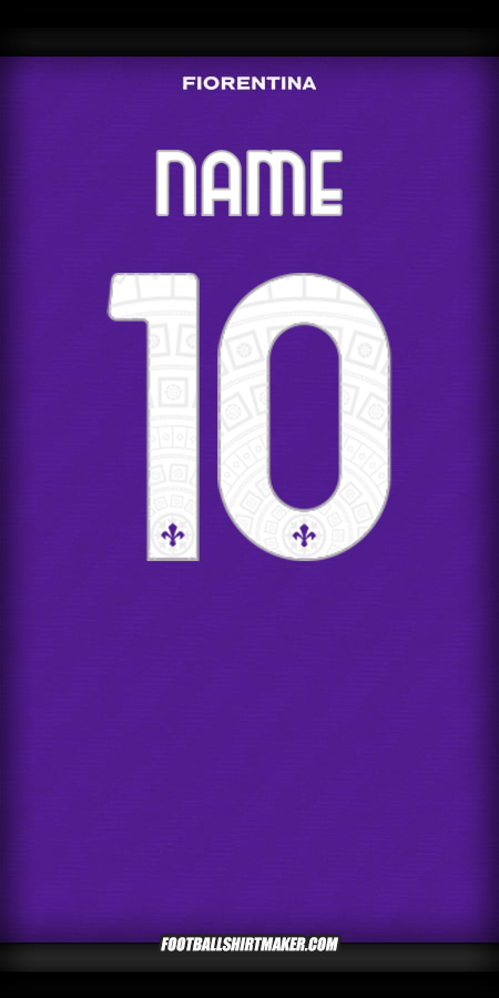 Jersey Fiorentina Cup 2025/2026 -  name - 10