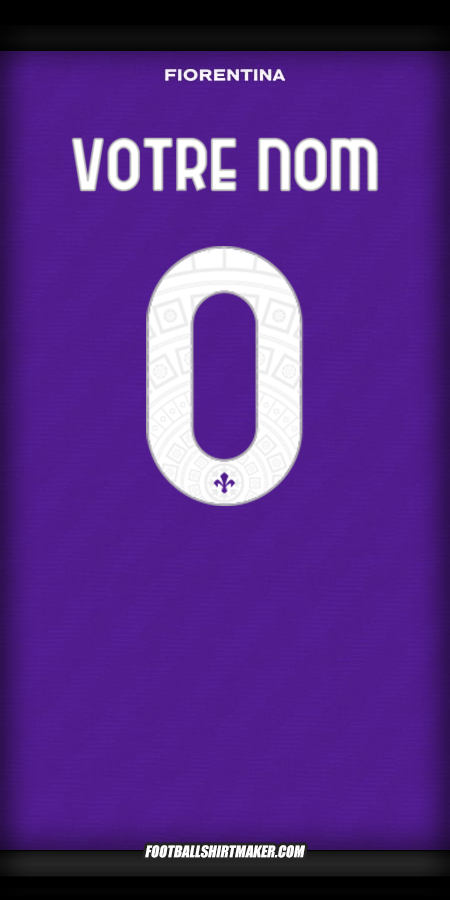 Maillot Fiorentina Cup 2025/2026 -  votre nom - 0