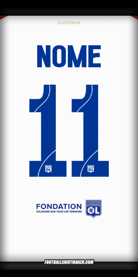 Maglia Olympique Lyon Cup 2025/2026 -  nome - 11