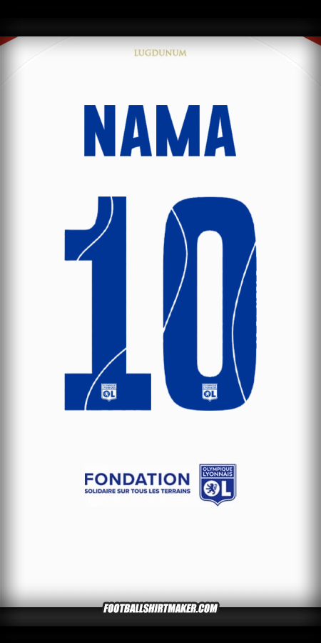 Jersey Olympique Lyon Cup 2025/2026 -  nama - 10
