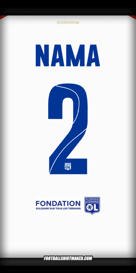 Jersey Olympique Lyon Cup 2025/2026 -  nama - 2