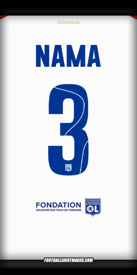Jersey Olympique Lyon Cup 2025/2026 -  nama - 3