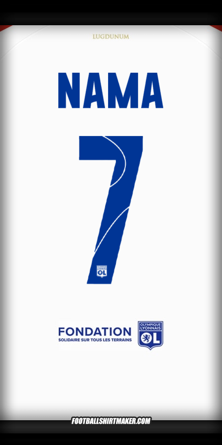 Jersey Olympique Lyon Cup 2025/2026 -  nama - 7