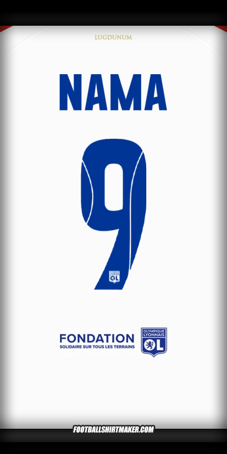 Jersey Olympique Lyon Cup 2025/2026 -  nama - 9