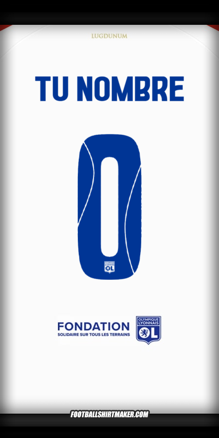 Jersey Olympique Lyon Cup 2025/2026 -  tu nombre - 0