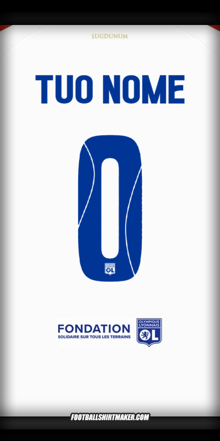 Maglia Olympique Lyon 2025/2026 Cup -  tuo nome - 0