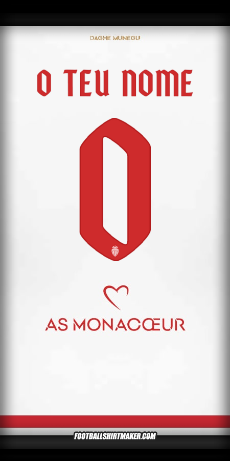 Camisola As Monaco 2025/2026 Cup -  o teu nome - 0